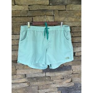 The North‎ Face Women's Teal Athletic Running Shorts Size XLarge Pocket